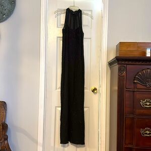 Black beaded gown